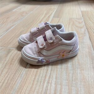 SOLD Pink Toddler Vans with Floral Accents